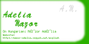 adelia mazor business card